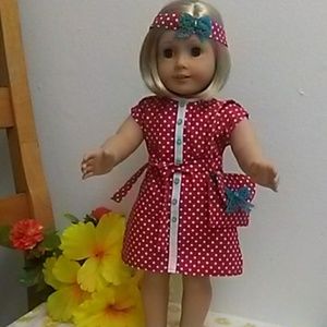 Handmade 4 pieces set fr 18" dolls.